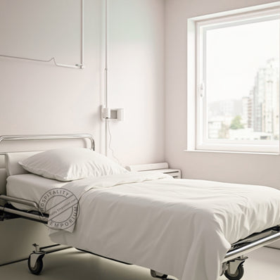 TC-180 FLAT SHEETS Economy "New Era" Import fabric White TWIN sizes for Healthcare Hospitality Beds  Thomaston Mills