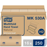 Tork® Universal Multifold Hand Towel, Natural