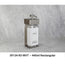 SOLera Liquid Dispenser Bracket color Satin Silver with 1-Chamber 440mL Rectangular Bottle & Pump with Std. White Labels 1/Pack