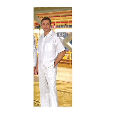 Automotive Shirt Poly/Cotton Short Sleeve Multiple Pockets Color White Available sizes  Reg (Sold as 6's/ Pack)