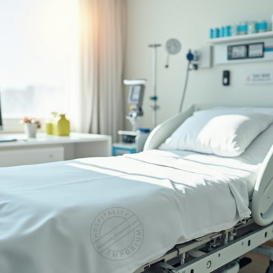 TC-130 FLAT SHEETS fabric heavyweight muslin 3.4oz/ yard crafted White size TWIN 66"x104" for Healthcare  Thomaston Mills