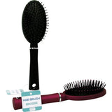 Oval Tipped Hair Brush Color: Black/Red