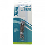 TRIM Fingernail Clipper W/file & Chain