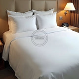 TC-180 FLAT SHEETS percale fabric White KING sizes Hospitality Beds Thomaston Mills
