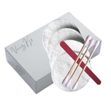 Vanity Kit (Bamboo Ear Buds + Cotton Pads + Nail File) Guest Bathroom Amenity Premium individual Box packing 200's/ Box