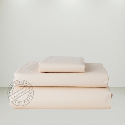 TC-200 PILLOWCASES percale fabric color BONE (cut size for Std/Queen/King) Hospitality Beds  Thomaston Mills