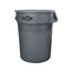 Globe Commercial Grey Waste Containers - 32 Gallon color:Grey 1/Pack