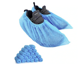 Shoe Covers Blue Non-Skid marked with Elastic Non-Woven Fabric Disposable 200-count Packing 100 prs/ Box
