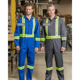 Coveralls Poly/Cotton Twill with 2â€ reflective Tape Concealed Two-Way Zipper, Multiple Pockets MULTICOLOR Available sizes Reg-Tall  (Sold as 1's/ Pack)