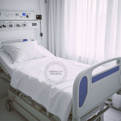 TC-180 FLAT SHEETS Economy "New Era" Import fabric White FULL sizes for Healthcare Hospitality Beds Thomaston Mills