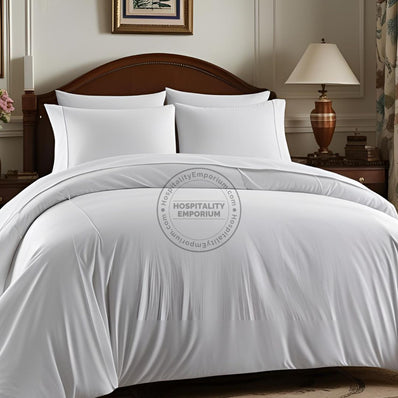 TC-200 DUVET COVER Percale Fabric White KING size Hospitality Beds  Thomaston Mills