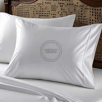 TC-200 PILLOWCASES Percale Fabric White (cut size for Std/Queen/King Pillows) Hospitality Beds Packing 72's/ case Thomaston Mills