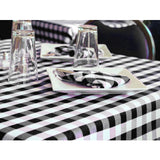 Table Cloth 54"x120" Fabric 6 oz. 100% Polyester Filament Milliken USA "Visa Check"