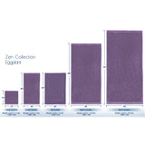 Zen Organic Bath Towel 30" x 54", 16.50Lbs/dz, 100% Certified Organic Cotton, 2 per Pack EGGPLANT