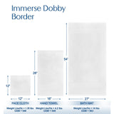 Immerse Series Premium Bath Towel 27"x54" #17.0 lbs/dz Double Dobby Border Cotton 