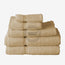 BEIGE Premium Bathmat Dobby Border 100% Cotton Ring Spun 22x34