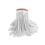 Globe Commercial Syn-Pro® Synthetic Narrow Band Wet White Cut End Mop - 20 Oz color:White 12/Pack