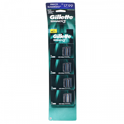 GILLETTE Mach 3 2carts
