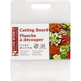 Gourmet Plastic Cutting Board 11"x 8.5" color white