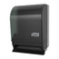 TorkÂ® Push-Bar Paper Towel Dispenser W/ Quick View, Vinyl Plastic, Smoke Grey, 1 Dispenser/Case
