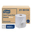 Tork® Universal Hand Towel Roll, White, 100% Recycled Fibre Packing 800'/Roll, 6 Rolls/Case