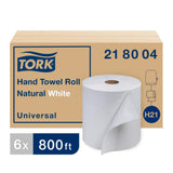 TorkÃ‚Â® Universal Hand Towel Roll, White, 100% Recycled Fibre Packing
