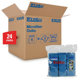 Wypall Microfiber Cloth 15.75x15.75 Blue Bathroom