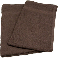 Bleach Resistant Salon Towel with Cam Border 16" x 28" #2.50Lbs/dz color: BROWN