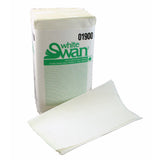 White SwanÂ® Singlefold Towel, 1-Ply, White
