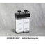 SOLera Liquid Dispenser Bracket color Black with 2-Chambers 440mL Rectangular Bottle & Pump with Std. White Labels 1/Pack