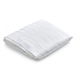 T-260 Luxury Percale Cotton-Poly Duvet Covers ZIPPER QUEEN 88"x88" color: White 1cm striped