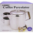 Coffee Percolator in Stainless Steel Gift Box 12 Cup Packing 6's/Box