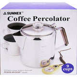 Coffee Percolator in Gift Box 9 Cup