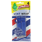 LITTLE TREES Vent Wrap Air Freshener 4 Count Fresh Shave