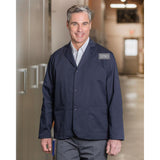 Premium Short Counter Coats Poly/Cotton Twill 2 Pockets Snap Closure color Navy Size XS-XL