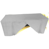 Fitted 8 ft. Rectangular Table Covers Box Style with Slit Open Ones side Size 96"x30" color: White