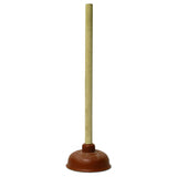 18" Plunger Red w/Wooden Handle