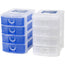 Drawer 4Pc Set Color Blue/Clear Packing 6's/Box