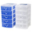Drawer 5Pc Set Color Blue/Clear Packing 6's/Box