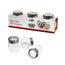 Jar Glass with See Through Lid 3 PK 200ml Packing 18's/ Box