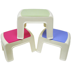 Kitchen Stool Color Pink/Green/Blue Dimensions 12"x8"x8"