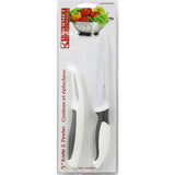 5" Knife & Peeler 2 Pieces Color White