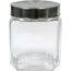 Storage Jar with S/S Lid Square 1.3L Packing 12's/ Box