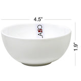 4.5" Footed Rice Bowl Color Plain/Opal