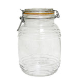 Oval Jar with Lock Lid 1800ml Color Orange Seal