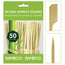 Bamboo Skewer with Paddle End 50 Pieces Dimensions 3.5