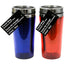 Stainless Steel Travel Mug with Plastic Inside Size 16oz Color Blue/Red Packing 12's/Box