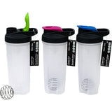 Shaker Cup with Mixer Ball Size 700ml Color Pink/Blue/Green