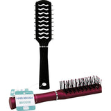 Vent Tipped Hair Brush Color Black/red