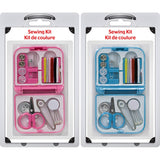 Travel Sewing Kit with Case Color Blue/Pink
